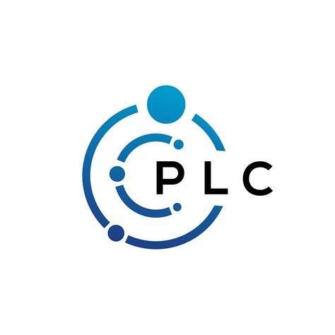 PLC letter technology logo design on white background. PLC creative initials letter IT logo ...