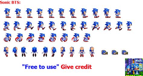 Sonic BtS Sonic Sprites by facundogomez on DeviantArt