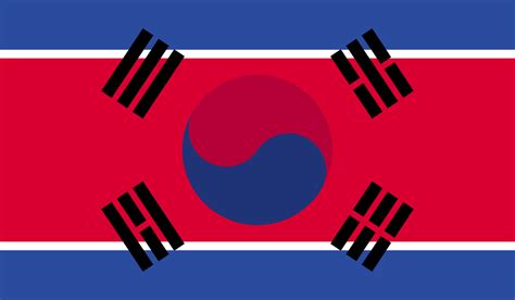 Flag of unified Korea (concept) : r/vexillology