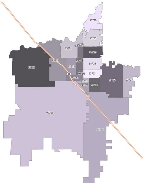 Fresno Zip Code Map - GIS Geography