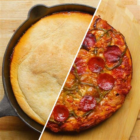 Upside Down One Pan Pizza Recipe by Maklano