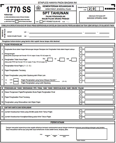 Download Formulir Pajak SPT Tahun 2016 - Download File Ini