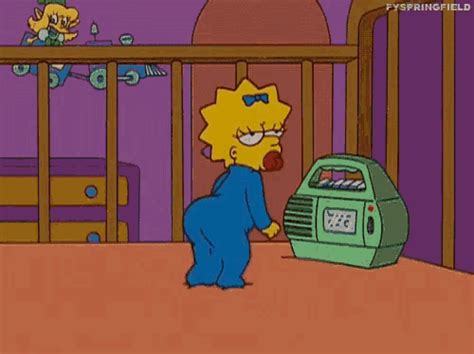 Simpsons Maggie GIF – Simpsons Maggie Dance – GIFs entdecken und teilen