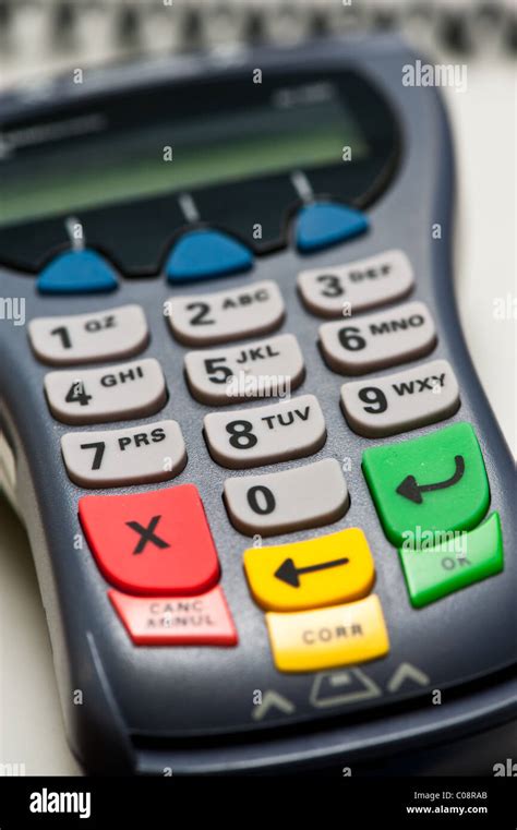 Credit and debit card machine terminal Stock Photo - Alamy