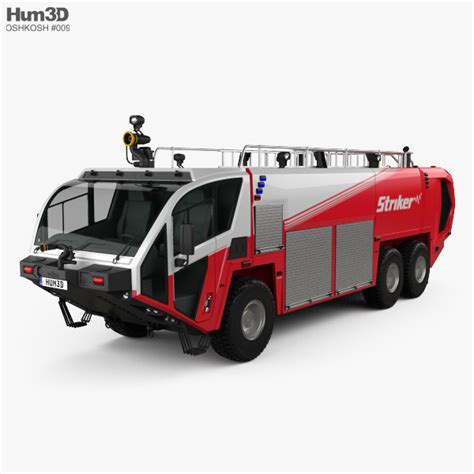 Oshkosh Striker 3000 Fire Truck 2010 3D model - Vehicles on Hum3D