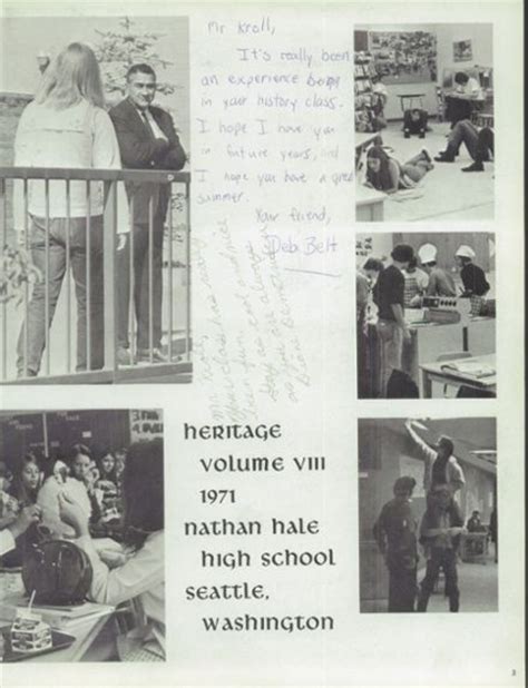 Explore 1971 Nathan Hale High School Yearbook, Seattle WA - Classmates