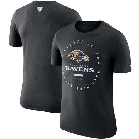 Men's Nike Black Baltimore Ravens Sideline Property Of Performance T-Shirt