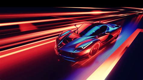 2560x1440 Ferrari Neon 1440P Resolution Wallpaper, HD Artist 4K ...