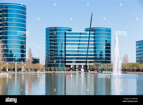 Oracle Corporation headquarters / buildings with a Oracle Team USA ...