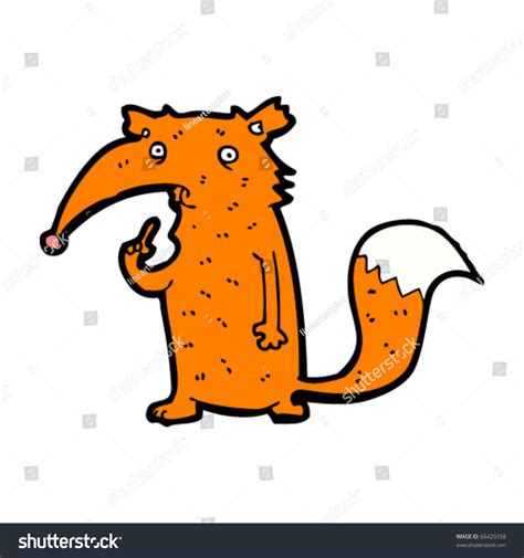 Sad Fox Cartoon Stock Vector Illustration 66429358 : Shutterstock