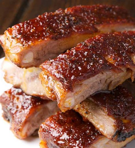 St. Louis Ribs with Maple BBQ Sauce - Flavorite