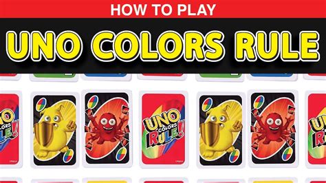 How to Play UNO Colors Rule? - YouTube