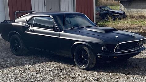 All Black 1969 Ford Mustang Mach 1 Looks Like a Spawn from Hell, Goes ...