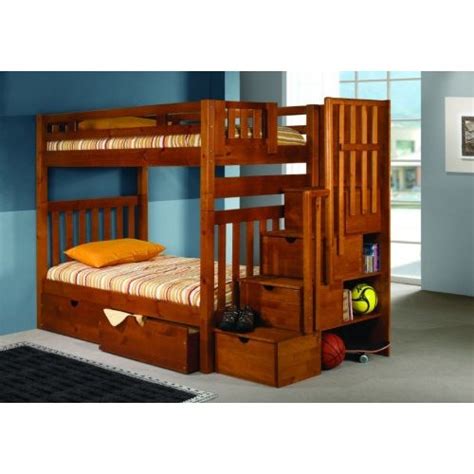 Twin Bunk Beds With Stairs: Twin Bunk Beds with Stairs