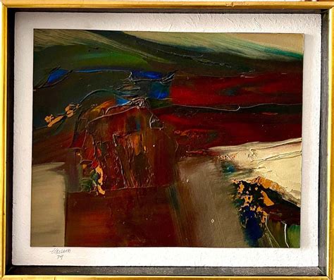 Don Clausen - 1974 California Bay Area Abstract Expressionist Bold Oil Painting Don Clausen For ...