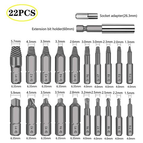 Buy All-powerful 22 Pcs Damaged Screw Extractor Set All-Purpose ...