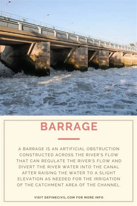 Difference between Dam and Barrage - Definecivil