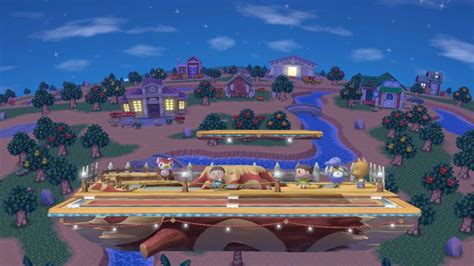 File:SSBU - Smashville at night.jpg - SmashWiki, the Super Smash Bros. wiki