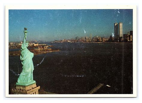 Statue Of Liberty World Trade Center Twin Towers Picture Print Lee ...