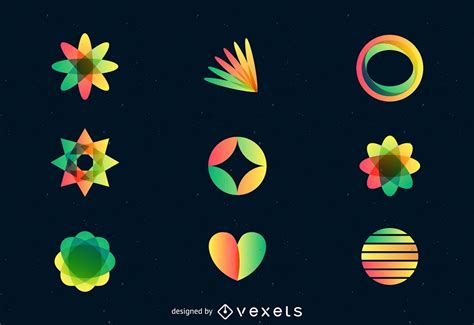 Colorful Logo Set Vector Download