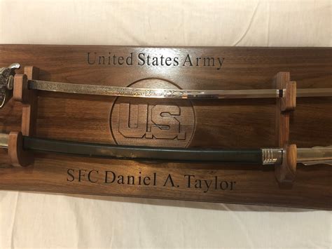 NCO Sword Display U.S. Army Saber Display Military Sword | Etsy