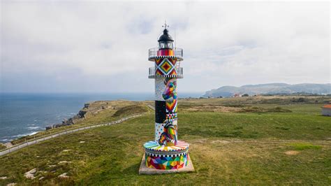 Faro de Ajo Lighthouse in Spain Has Had a Rainbow Transformation