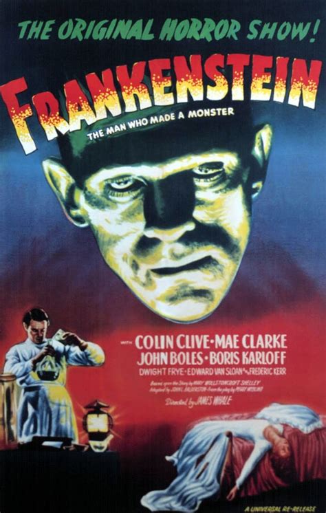 Frankenstein | Classic horror movies posters, Horror movie posters, Movie monsters