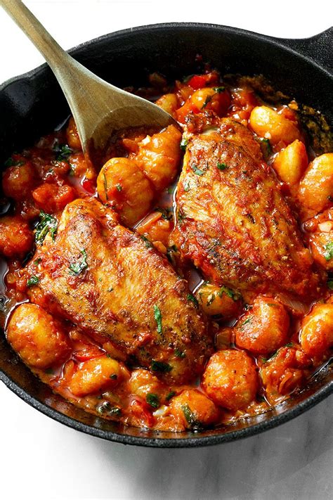 One-Pan Chicken Gnocchi with Tomato Butter Sauce — Eatwell101