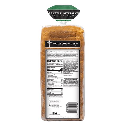 Sourdough Bread Nutrition Label | Besto Blog