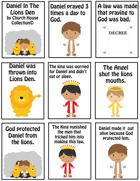 Daniel And The Lions Den Printable Craft