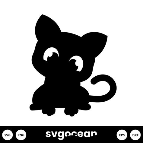 Cat Outline Svg vector for instant download - Svg Ocean — svgocean