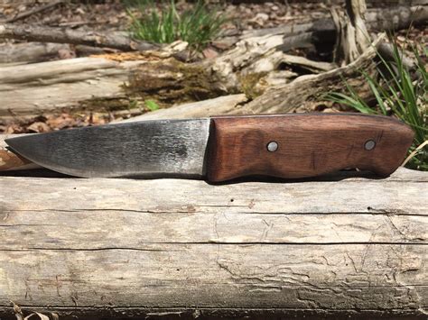 Camp knife made from a rusty old Machete : r/knifemaking