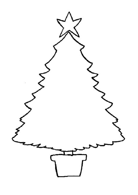 Large Christmas Tree Coloring Page