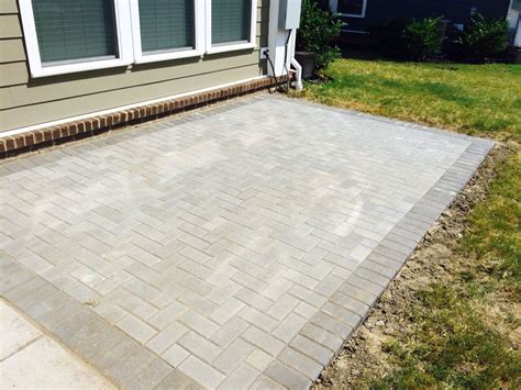 Paver Patio 90 Degree Herringbone | Outdoor Renovation