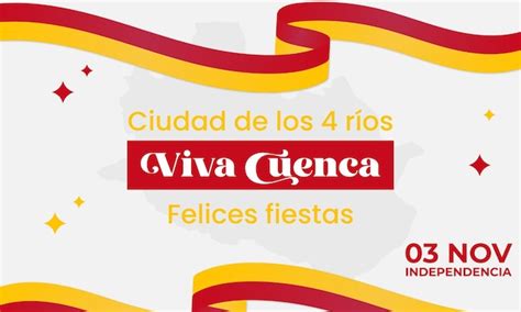 Independência de Cuenca | Vetor Premium