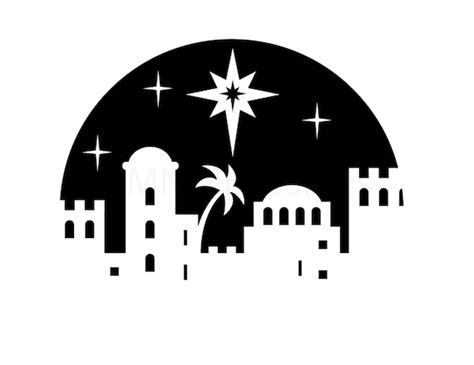 Bethlehem SVG Bethlehem Cut File Bethlehem Silhouette | Etsy