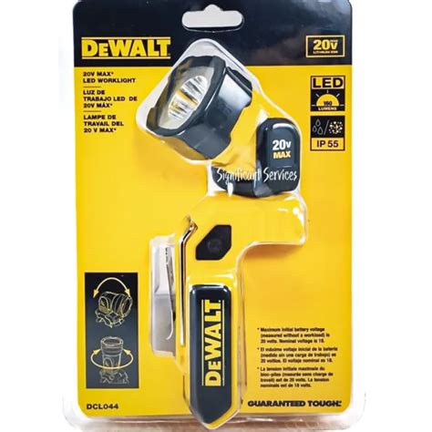 DEWALT DCL044 20V MAX LED Work Light Magnetic Freestanding Clip-On Tool ...