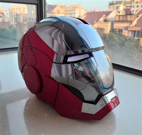 AUTOKING Iron Man MK5 Helmet Voice-controlled 1:1 Wearable Cosplay Prop ...