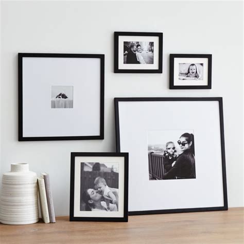 5-Piece Matte Black Picture Frame Set + Reviews | Crate and Barrel