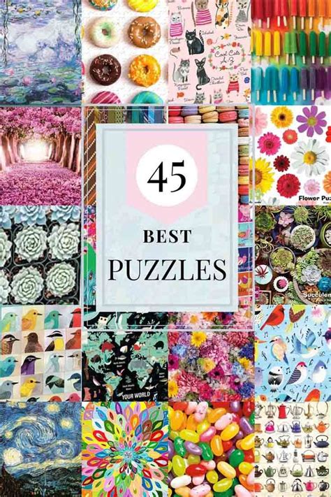 45 Best Puzzles for Adults | Puzzle crafts, Fun puzzles, Flower puzzles