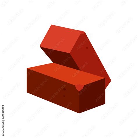 Red brick emoji vector illustration Stock Vector | Adobe Stock