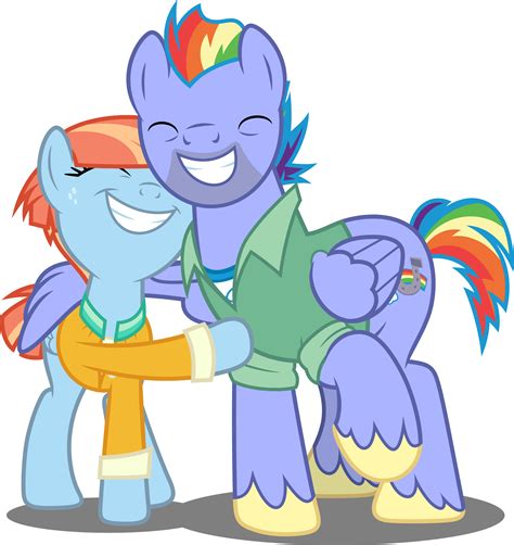 Vector #695 - Rainbow's Parents by DashieSparkle on DeviantArt