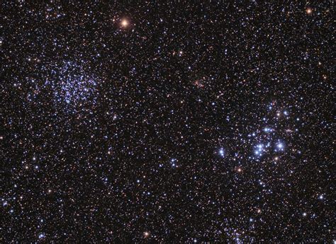 APOD: 2012 April 3 - M46 and M47: Star Clusters Young and Old