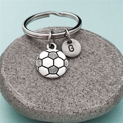 Soccer ball keychain soccer ball charm sports keychain | Etsy