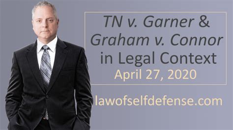 BONUS: TN. v. Garner and Graham v. Connor, in Legal Context – Law of ...