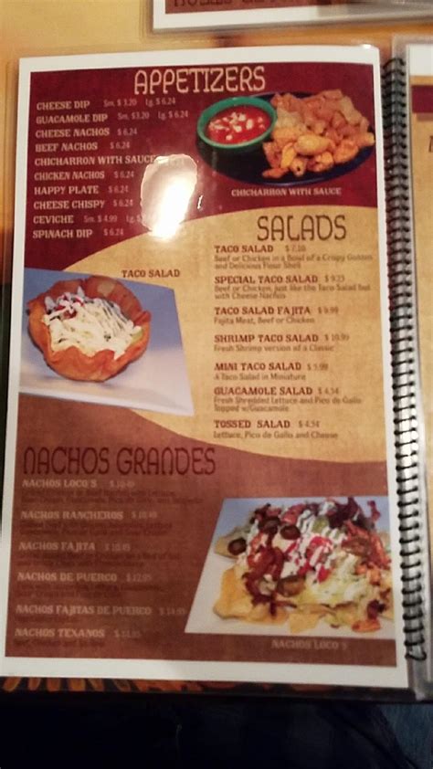 Menu at Jose Locos restaurant, Springfield, 935 N Glenstone Ave