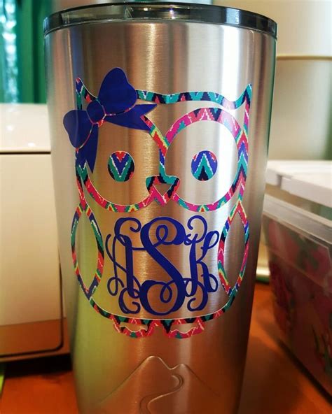 fe6c0c2e69310613dda18ca5c5d04da9.jpg (736×920) | Monogram tumbler, Cricut projects vinyl, Cup decal