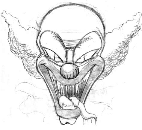 Killer Clown Drawing at GetDrawings | Free download