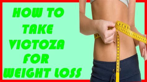 how to take victoza for weight loss - YouTube