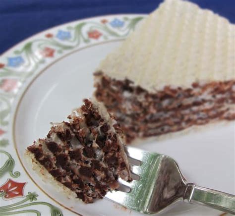 No-Bake Russian Wafer Cake or Oblatne | Mother Would Know